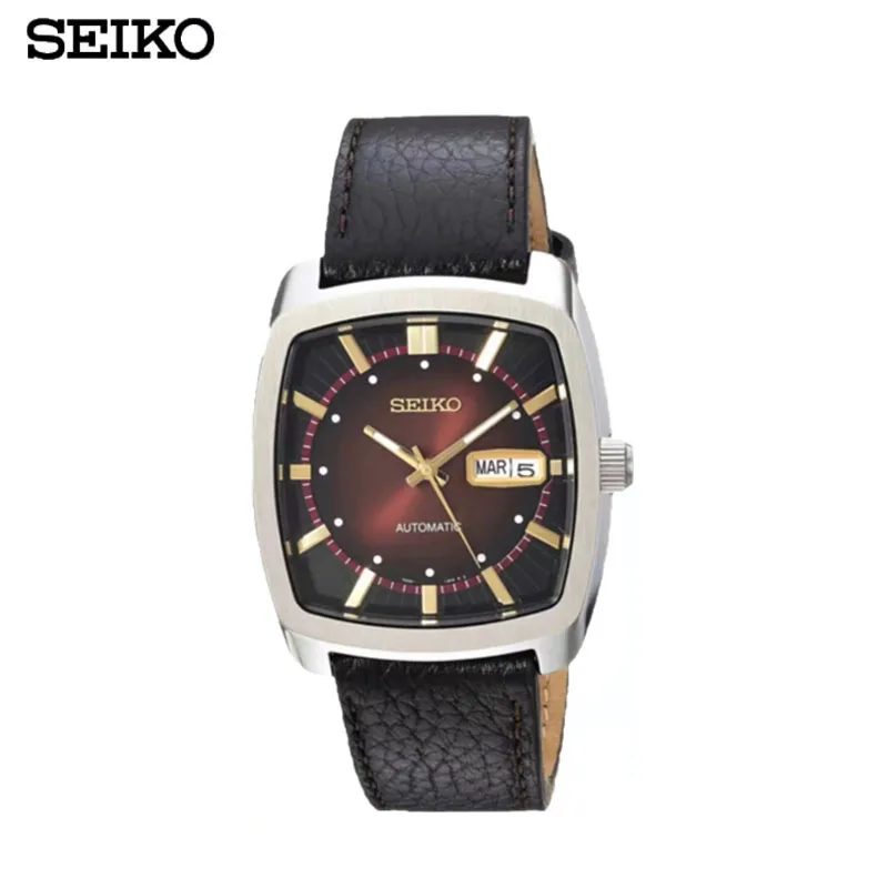 Original Seiko Watch Men\'s Automatic Mechanical Watch Casual Business Clock Wine Bucket Steel Belt Men Waterproof Belt Watches