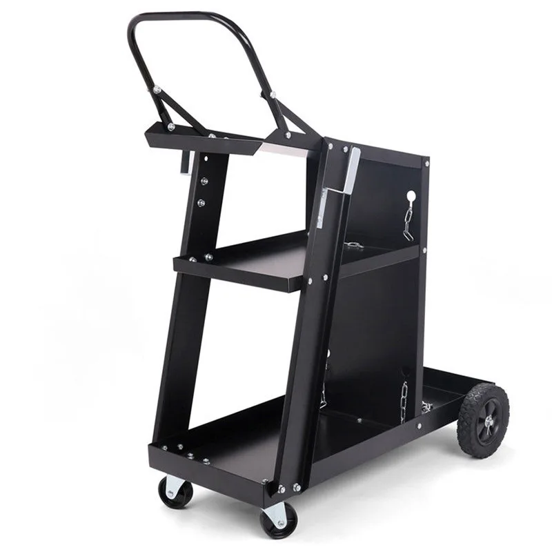 

Three-layer movable electric welding cart with handle electric welding tool car welding locomotive