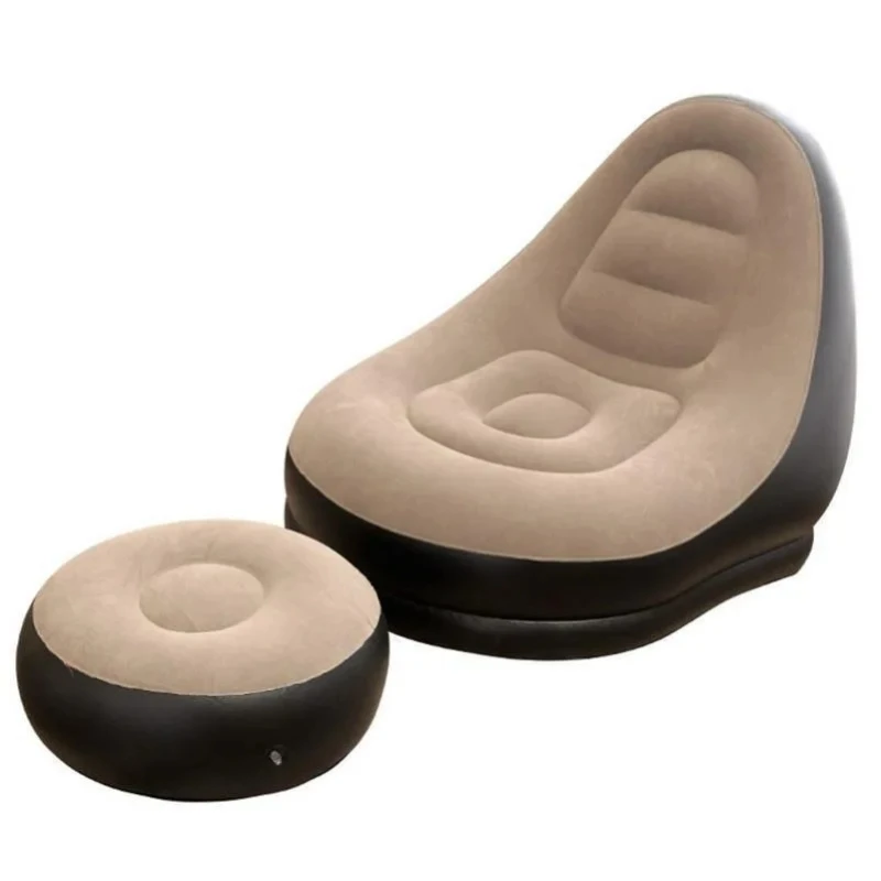 

PVC inflatable lazy sofas chairs lounger seat bean bag pouf puff couch tatami living room flocking sofa bed