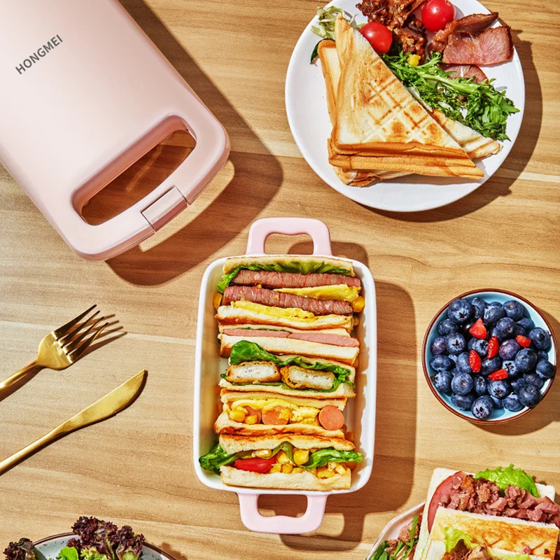 

Breakfast Maker Sandwich Waffle Light Food Household Multipurpose Toast Fry Toaster Breakfast Make