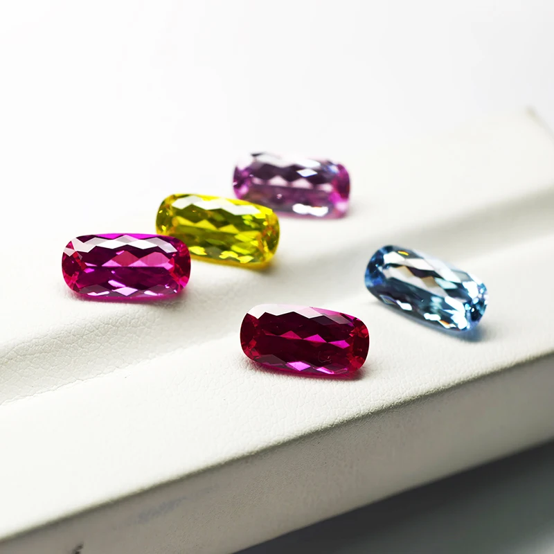 

Желто-розовые гранаты YAG 6x12 мм, выращенные в лаборатории, с огранкой L-Cushion, для изготовления ювелирных изделий и подвесок