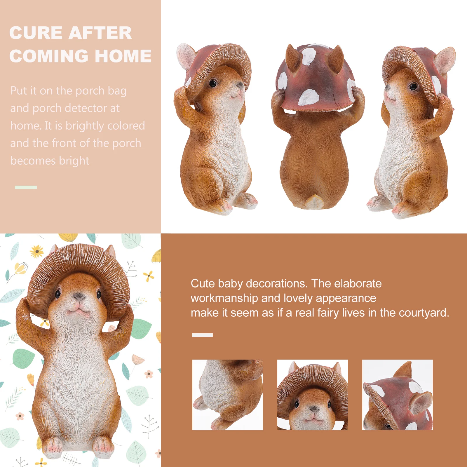 

High Quality Resin Rabbit Decor Adorable Garden Bunny Shaped Decoration for Home Desktop Ornaments Garden Ornaments