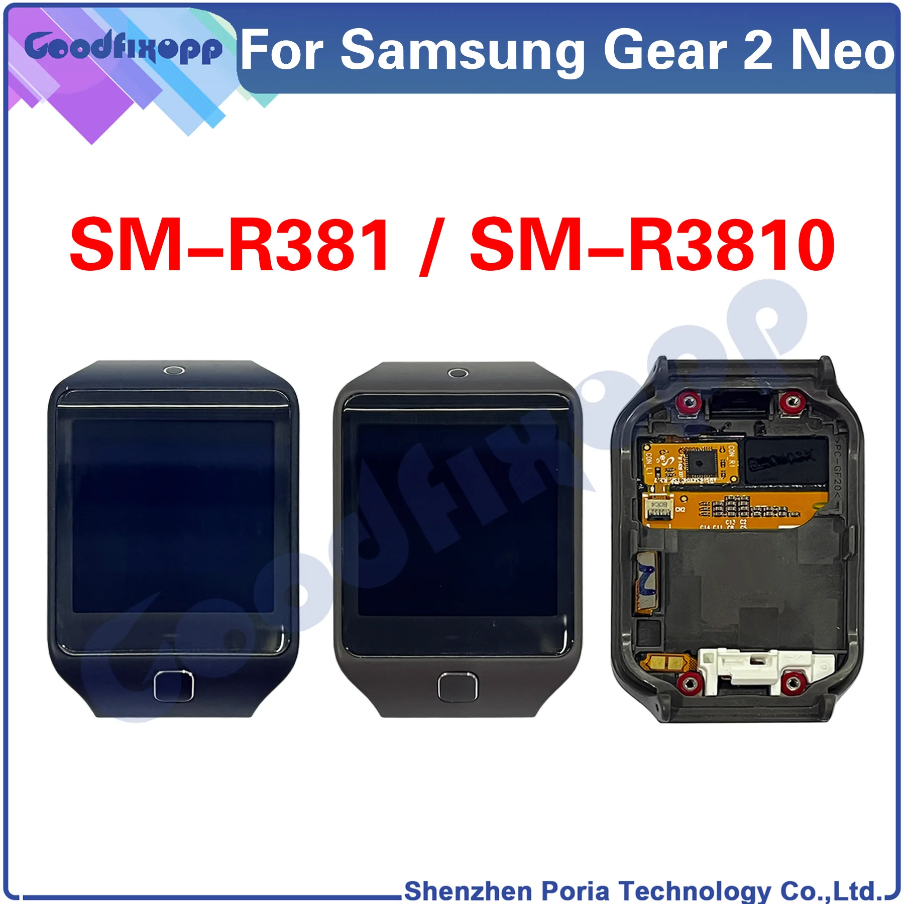 

For Samsung Gear 2 Neo SM-R3810 SM-R381 R381 R3810 LCD Display Touch Screen Digitizer Assembly Repair Parts Replacement