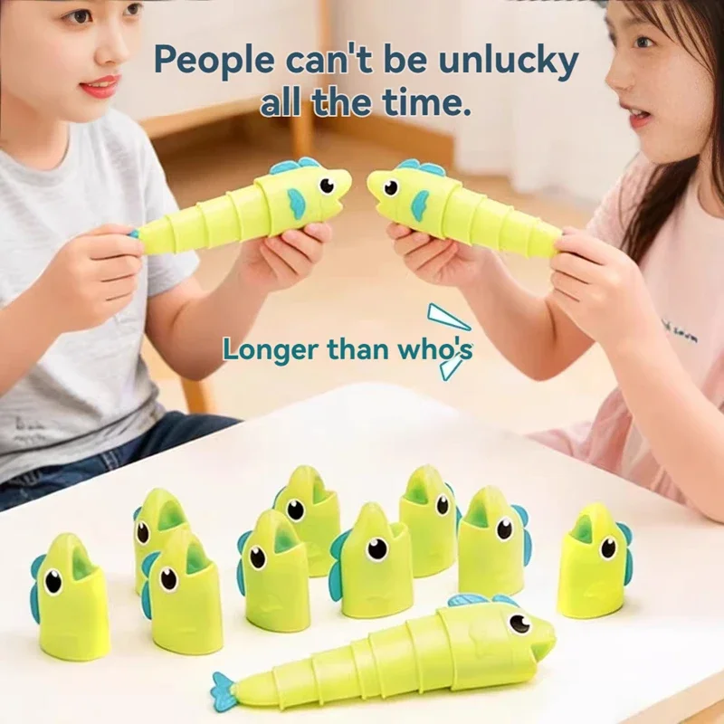 3D-Printed Cartoon Retractable Fishing Set with Hook – Fun Parent-Child Interactive Educational Board Game for Kids