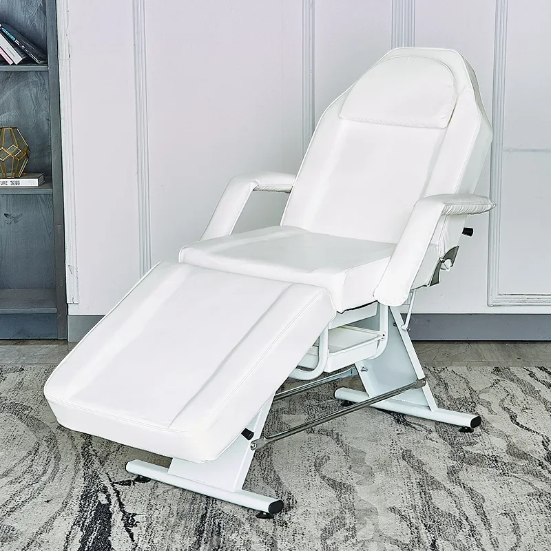 Mesa de masaje Facial para tatuaje, cama plegable portátil para pedicura, muebles de masaje, color blanco, MQ50MB