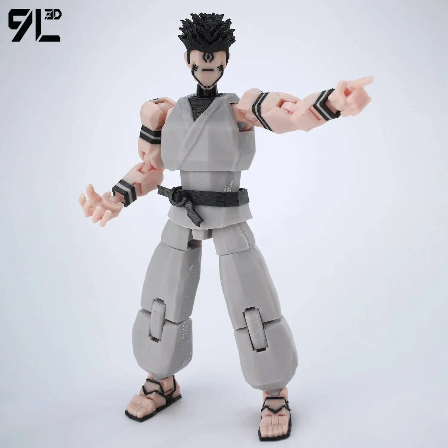9L3D Gedrukt Dummy13 T13 Op Voorraad Klaar voor Verzending Jujutsu Kaisen Grijs Gewaad Sukuna Figuur Anime Gelede Model Stress-relief Speelgoed