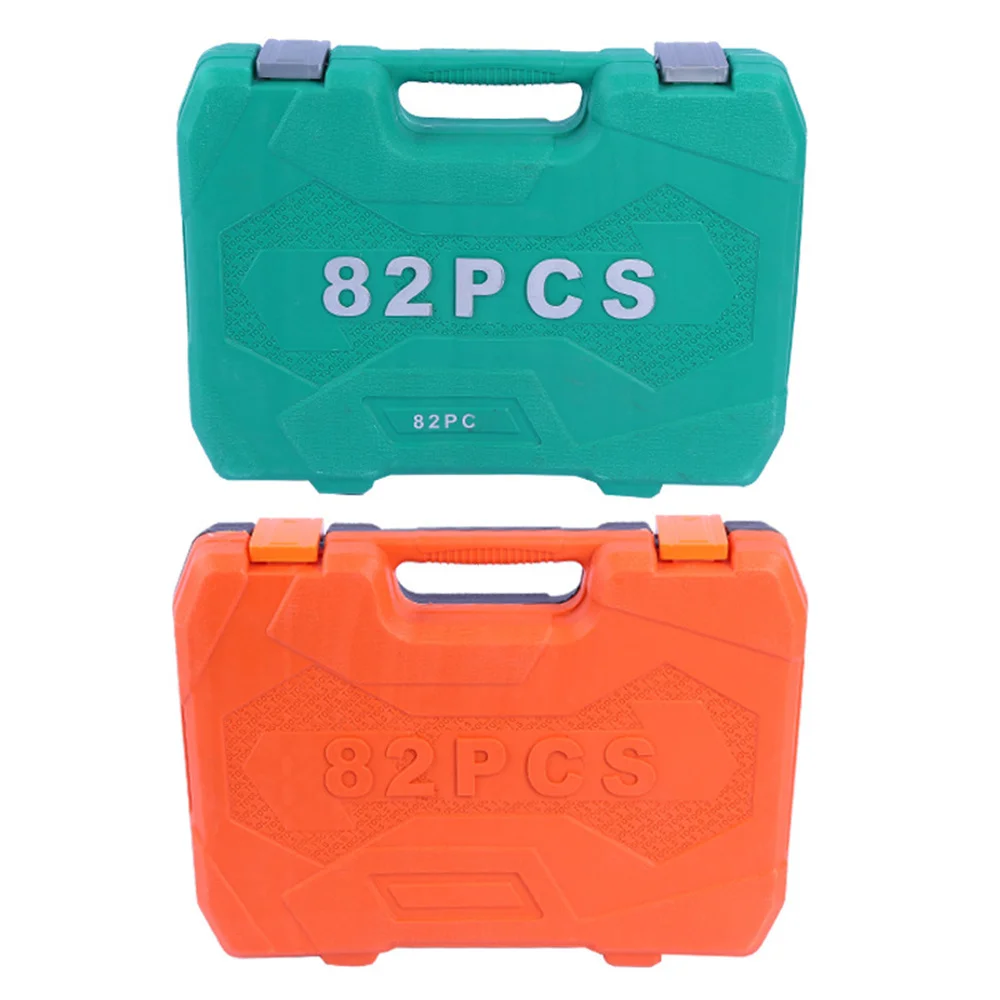 82 Piece Machine Auto Repair Kit With Accompanying Hardware Tool Combination For Maintenance