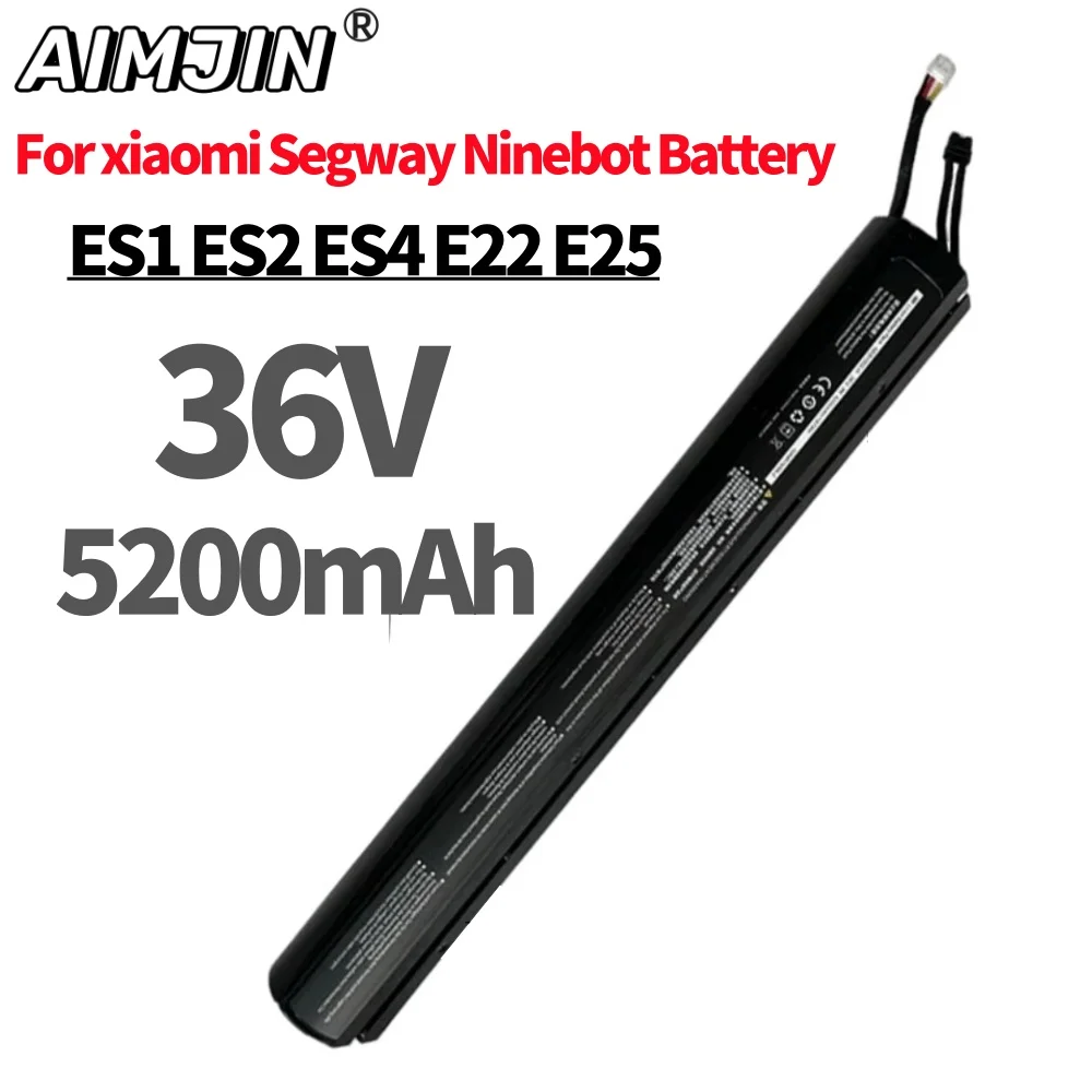 

36V Rechargeable Lithium Ion Battery, 5200mAh For Ninebot Scooter ES1 ES2 ES3 ES4 Smart Electric Scooter Battery