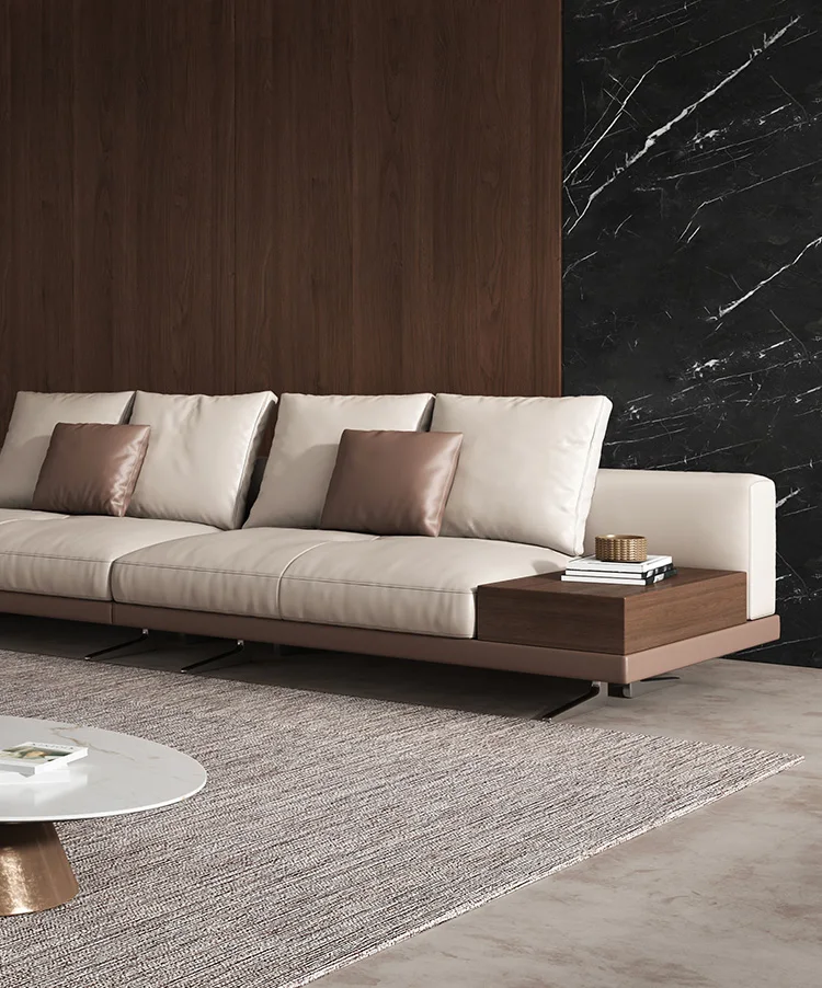 

Modern minimalist high-back sofa