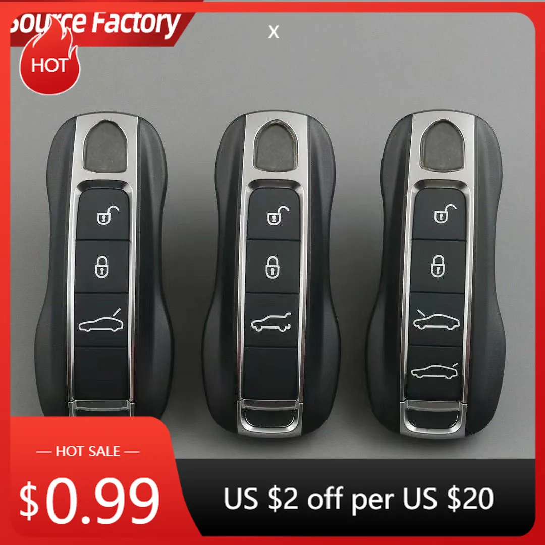 

Автомобильные наклейки, корпус смарт-ключа для 2018 года, новый ключ Porsche Cayenne Macan 718 Boxster Panamera 911, модифицированный пульт дистанционного управления