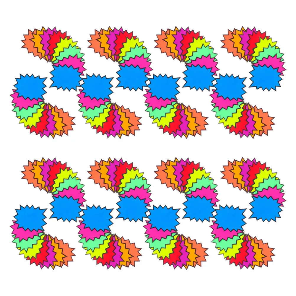 

160 шт. ценников для розничной торговли, флуоресцентные цвета, рекламные этикетки для супермаркетов и распродаж на открытом воздухе