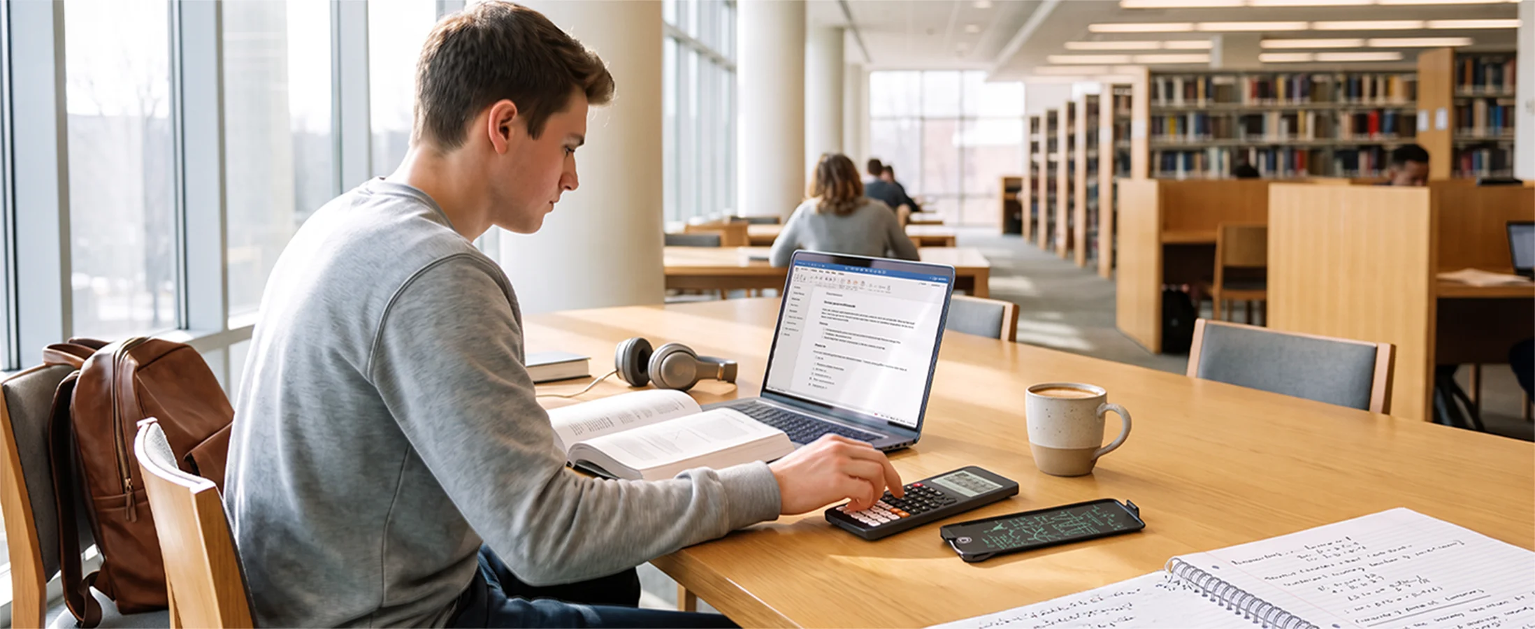 Wiederaufladbare wissenschaftliche Taschenrechner mit Notizblock für die Oberstufe, mit abnehmbarem Notizblock und 3-Zoll-HD-Display – Detail 8