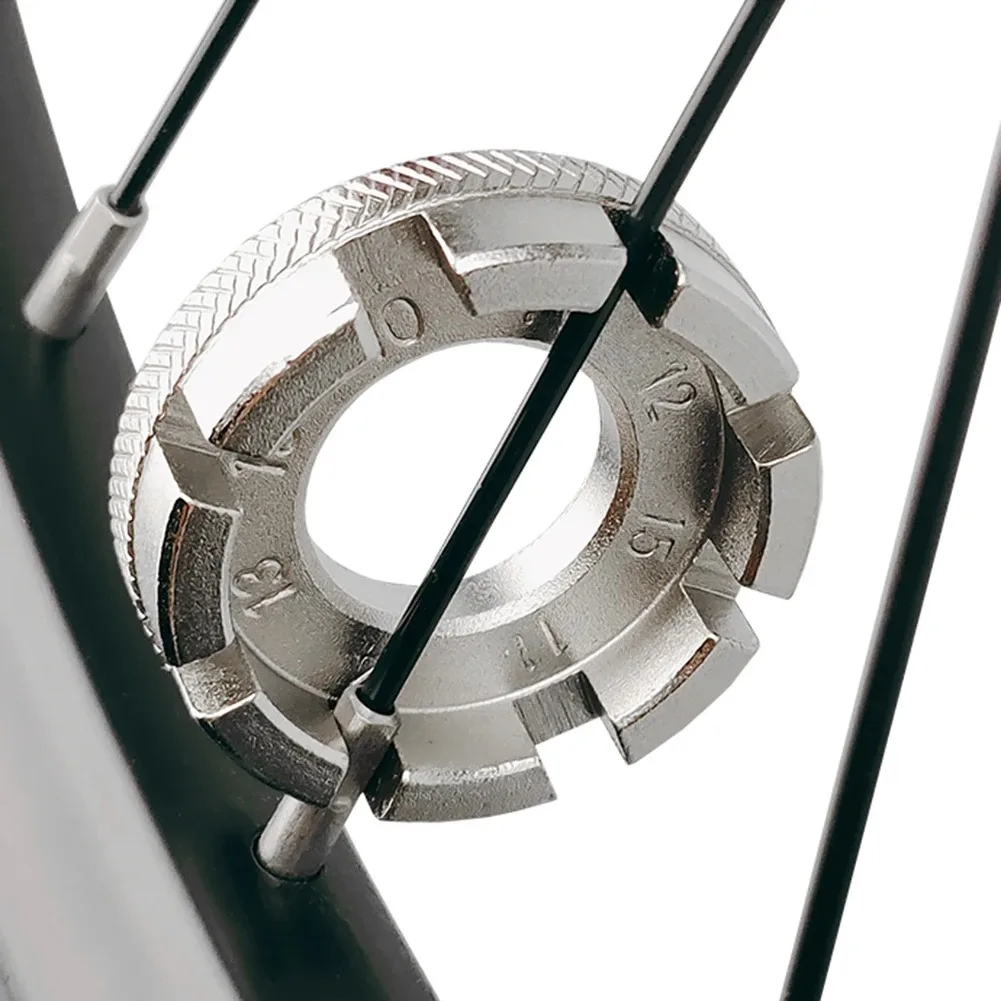 מפתח רכיבה לגלגל אופניים מיני מתכוונן ספאנר 8 דרך חריץ אופניים מפתח מתח דיבור אופניים כלי תיקון ציר הרס