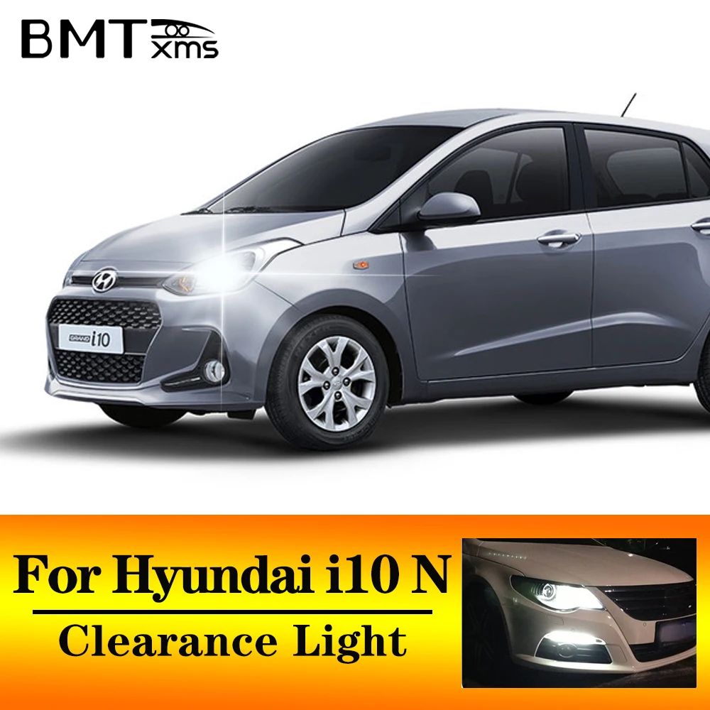 BMTxms 2 uds. Luces LED de posición T10 W5W para Hyundai i10 Grand i10 N Line 2007-2022 2015 2016 2017 2018 2019 2020 2021