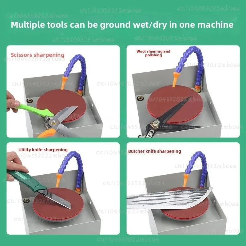 Electric Automatic Water Cooled Knife Sharpener with Sand Belt Commercial Grade Professional Home Use Grinding Machine