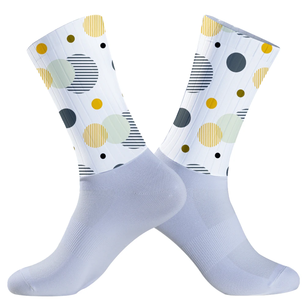 Chaussettes de sport à compression pour homme, accessoire pour vélo, cyclisme, course en plein air