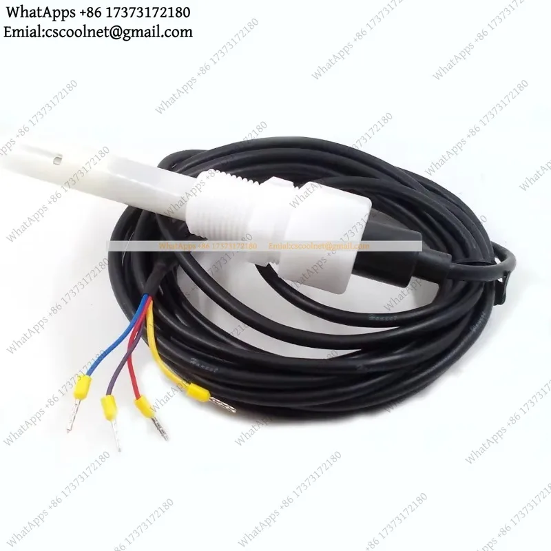 YX2 Dedicated G1/2 Sensor Probe for Conductivity Monitor Tester Meter 5M Plastic Electrode with Pin Plug Electronic Accessories