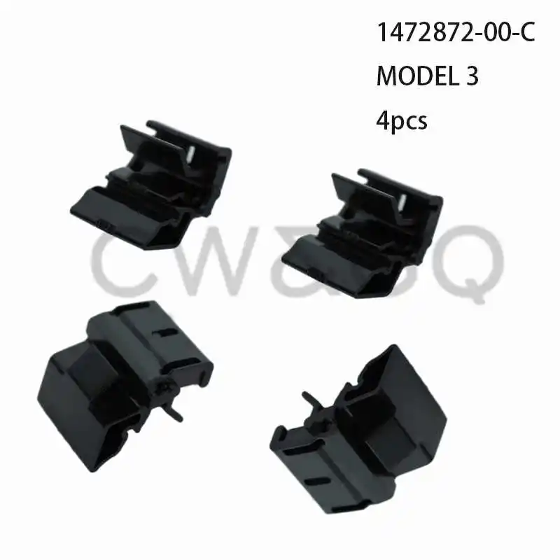 Front Storage Box Matching Fixed Buckle Bracket Luggage Box Clips  For Tesla Model 3 or Y 1472872-00-C 1472872-00-B 4pcs