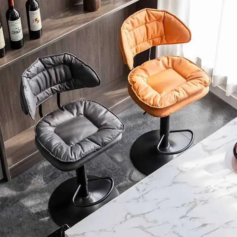 

Adjustable Designer Bar Stools Make Up Reception Swivel Bedrooms Bar Chair Barber Party Relaxing Taburete Alto Home Furniture