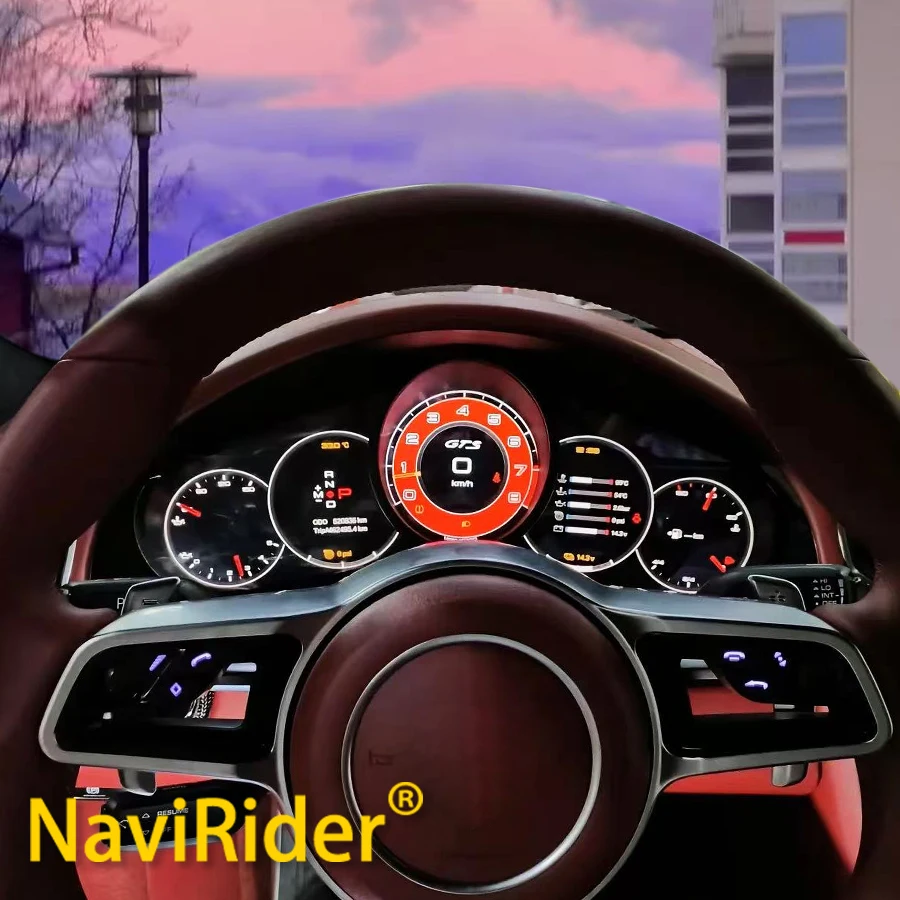 

Цифровая ЖК-панель приборов для Porsche 911 2012-2019: GPS-спидометр, приборная панель, GPS-навигация, виртуальный кокпит, часы
