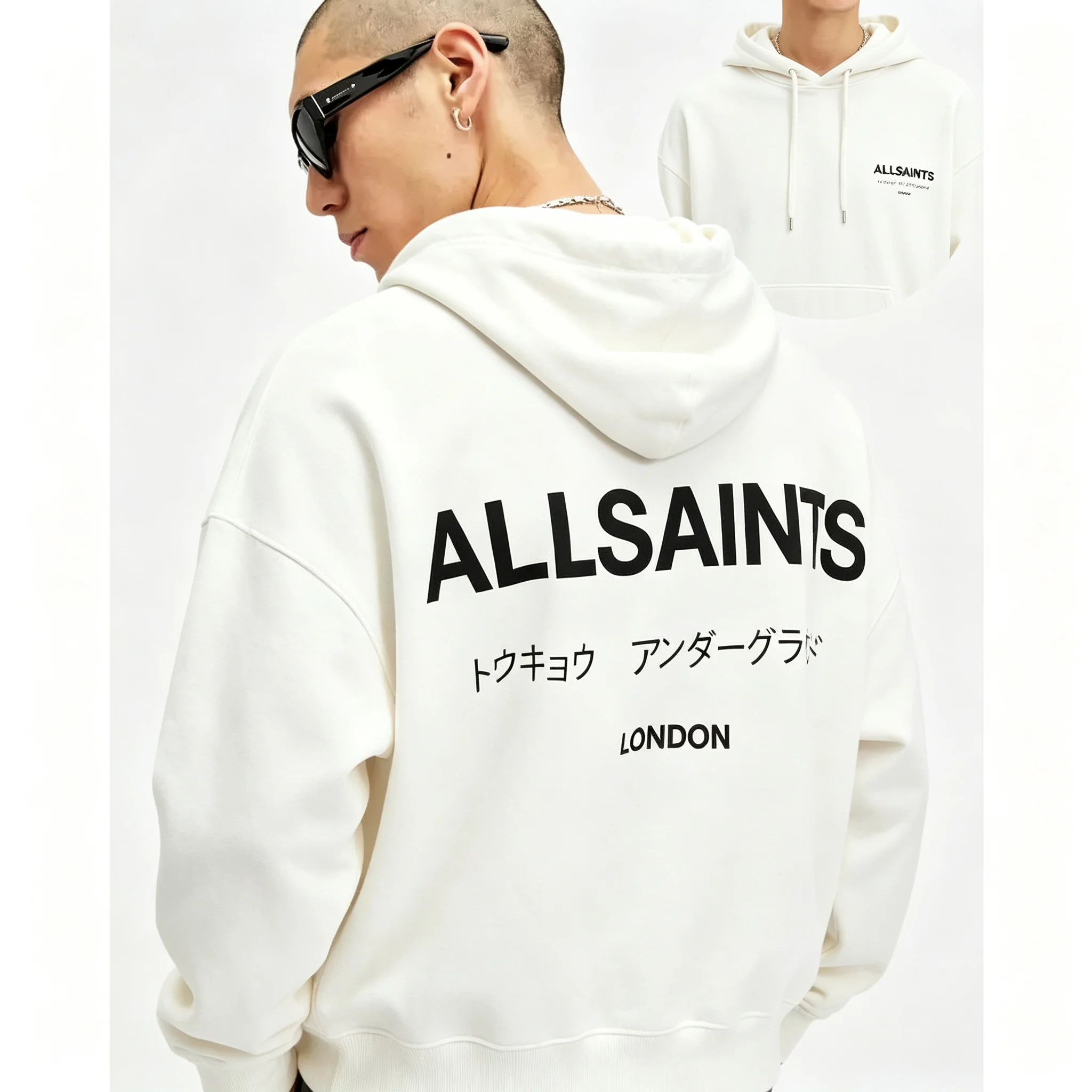 Men's and Women's Sweatshirts - Men's Casual Trendy Loose-Fitting Trendy Couple's Fashionable T-Shirts - Hooded Sweatshirts