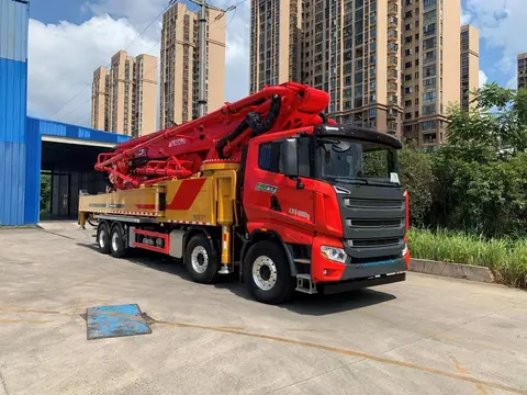 Boom Concrete Pump Truck Heavy Duty Hydraulic Placing Arm Mobile Cement Mixer Pump for Road Bridge Project