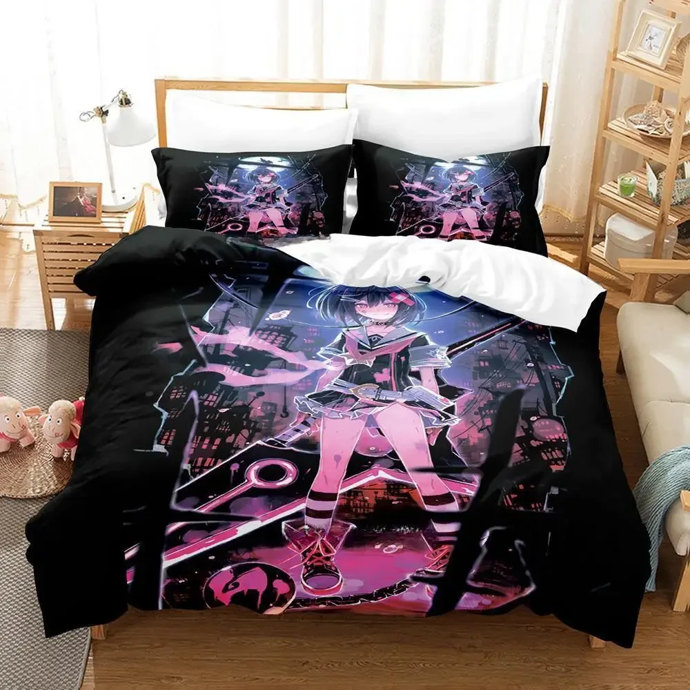 Mary Skelter Finale Bedding Set Single Twin Full Queen King Size Bed Set Adult Kid Bedroom Duvet cover Sets Game Bed Sheet Set