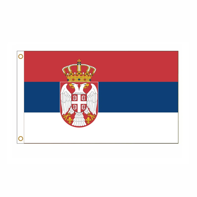 5 Pcs/lot Serbia National Flag 90x150cm Serbia Flag Republic of Serbia National Flag Republika Srbija Flag wholesale