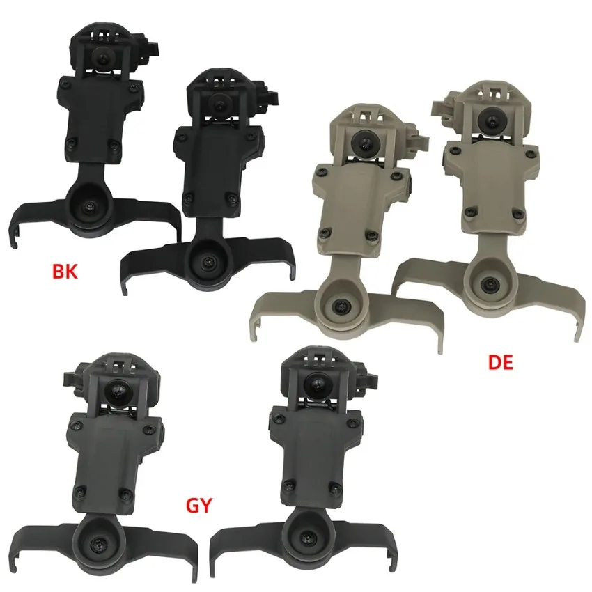 TAC-SKY Hunting Airsoft Headset Helmet Mounting Kit ARC Helmet Rail Adapter Bracket, Compatible with MSASORDIN Tactical Headset