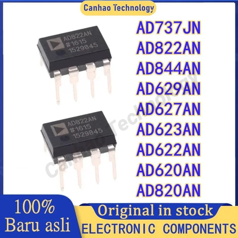 5PCS AD620AN AD622AN AD623AN AD627AN AD629AN AD797AN AD820AN AD822AN AD844AN DIP-8 NEW Instrumentation amplifier IN STOCK