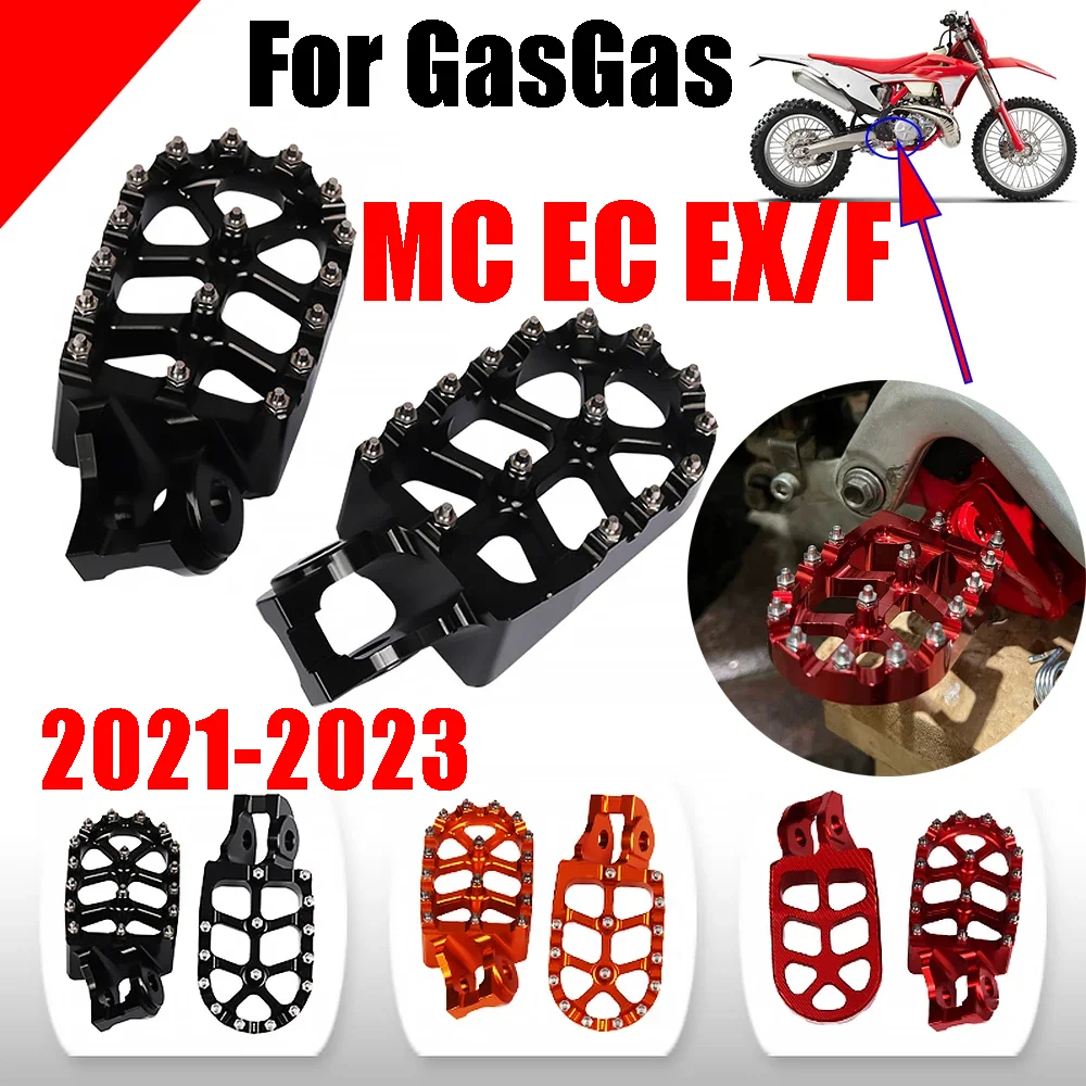 Footrest Footpeg Foot Pegs Pedal Rests Parts For GasGas Gas Gas 85 125 250 300 350 450 MC EC ECF EX F 250F 350F 450F MC300 EX350