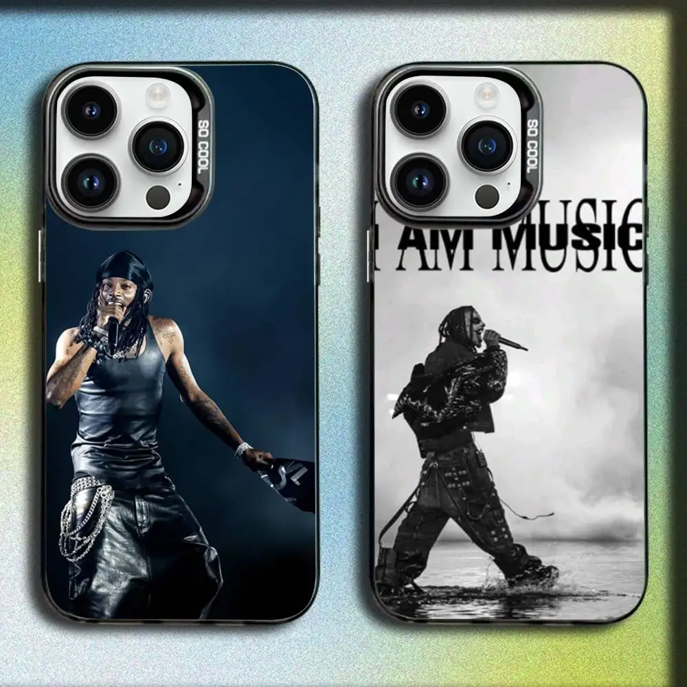 

P-Playboi R-Rapper Carti Phone Case For iPhone 17,16,15,14,13,12,11,Pro,Max,Plus,E,SE4,Air,Mini Black IMD Box