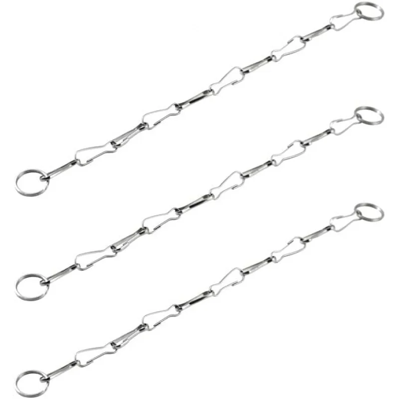 

Цепь ручки унитаза из нержавеющей стали, подъемная цепь заслонки для унитаза, подходит для большинства смывателей унитаза, 3 шт.