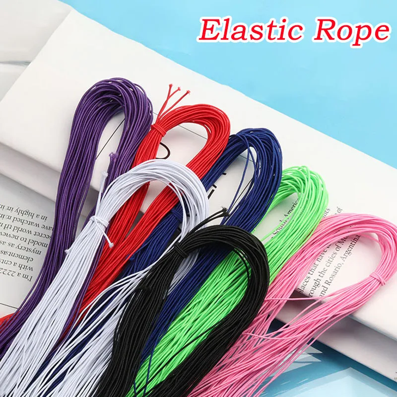 

Length: 22m Thickness:1mm Multiple Colors High-Quality Round Elastic Rope Elastic Line for DIY Handmade Craft Sewing Accessories
