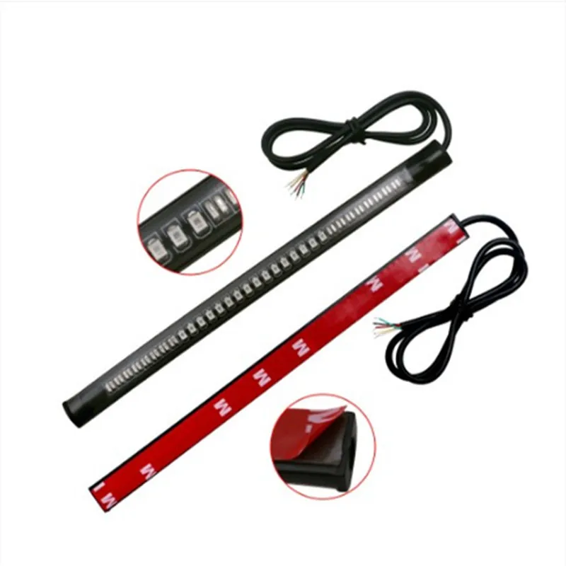 Hot Selling Flexible Motorcycle LED Light Strip Rear Brake Light Turn Signal Sleeve Motorcycle License Plate Tail Light