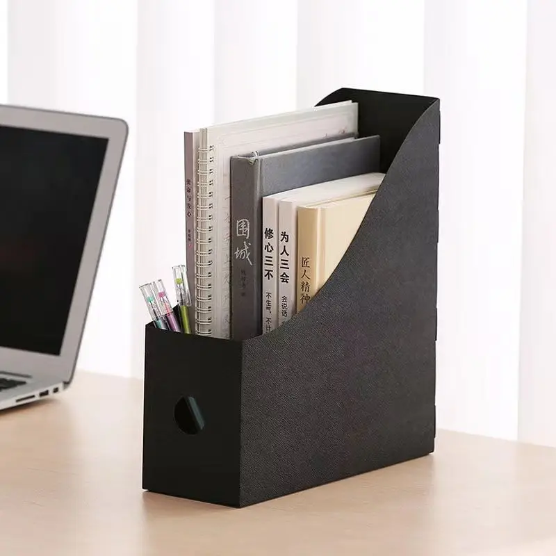 Simple Office Document File Storage Box Folding Desktop Organizer Multi Functional Book Pencil Sundries Storage Box Supplies
