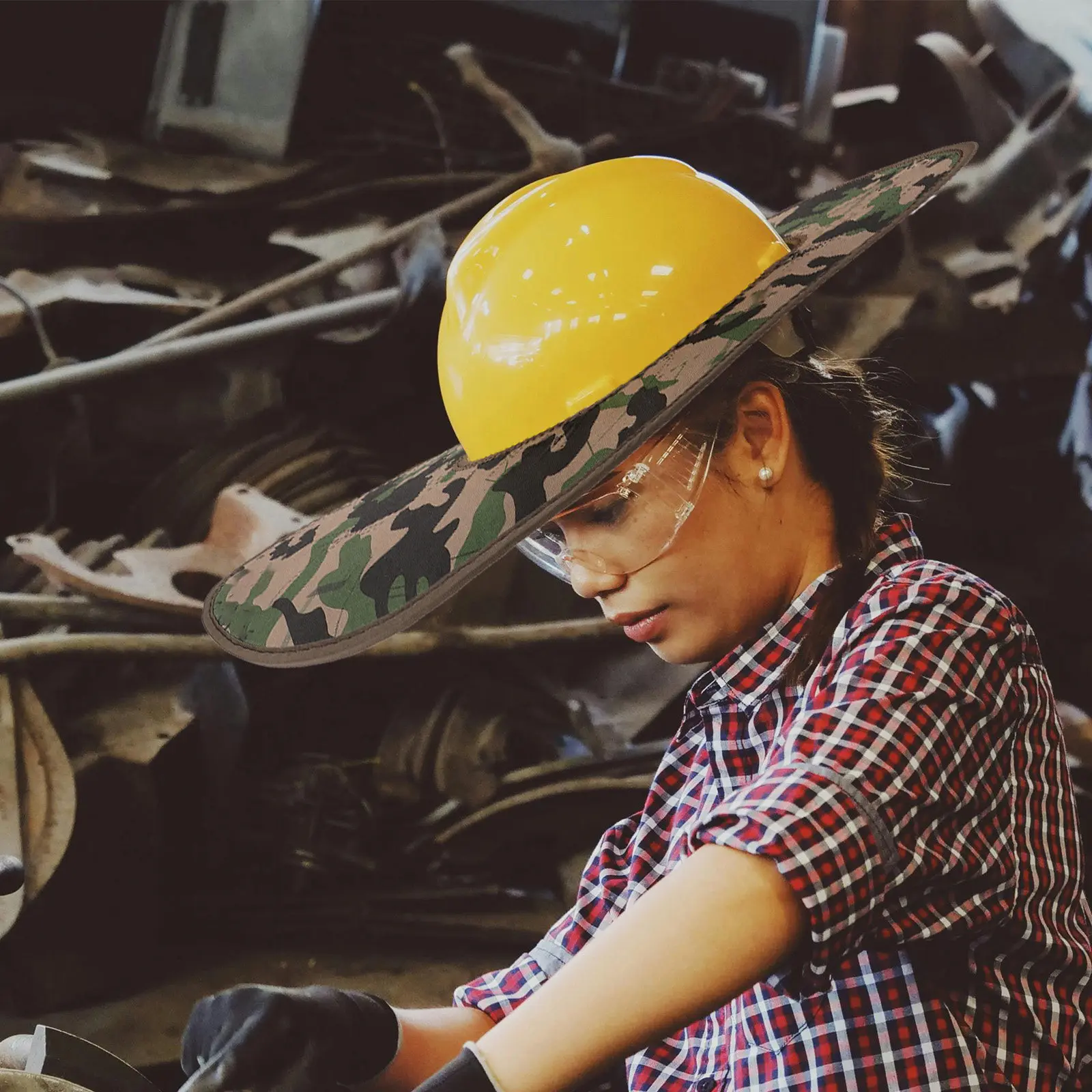 

Safety Sun Visor Brim Breathable Hard Hat Sun Shade Protective Outdoor Construction Hard Hat Visor Replacement