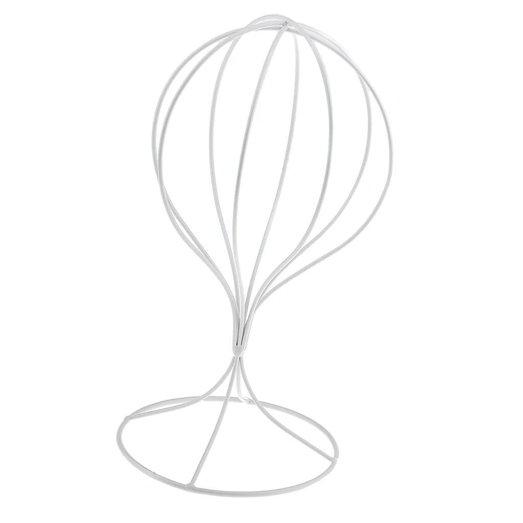 Hat Display Rack Iron Wig Stand Dome Design Mannequin Head Holder for Storefront or Home Storage