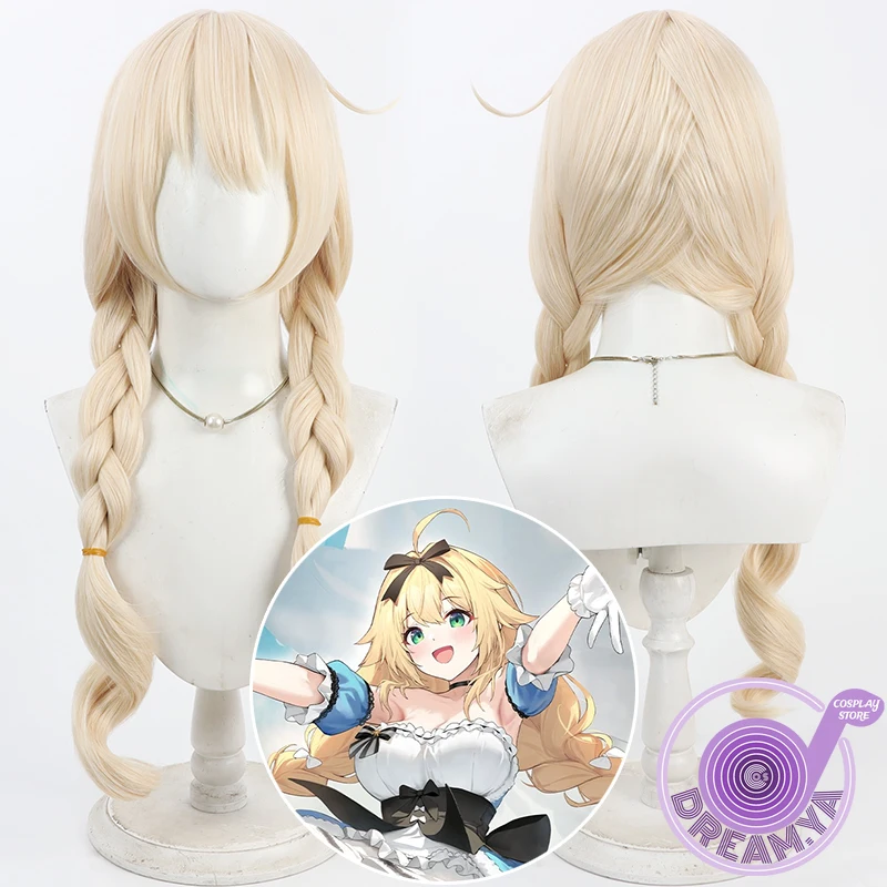 

FFNF Le Temeraire Косплей Парик Azur Lane Блондинка Длинные 70 см Волнистые термостойкие синтетические волосы Хэллоуин Ролевая игра Вечеринка + Кепка для парика