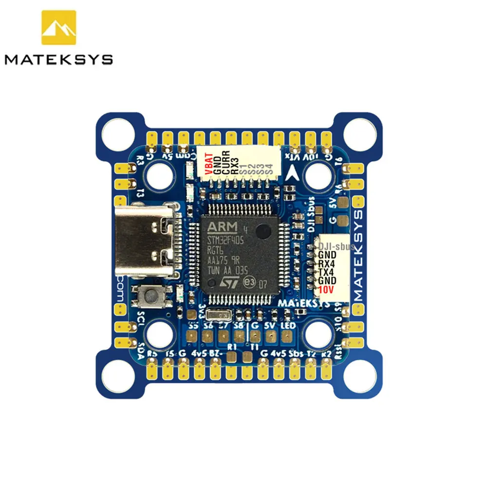 Matek System F405-MINI TE Flight Controller Built-in STM32F405RGT6 ICM42605 w/OSD BEC 5V 10V for FPV RC Racing Drone DJI VTX