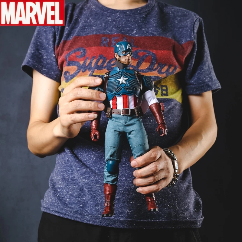 Steve Rogers Classic Style Cloth Collection Handicraft Realistic Renovation Model Joint Movement 30cm Can Collect Birthday Gifts