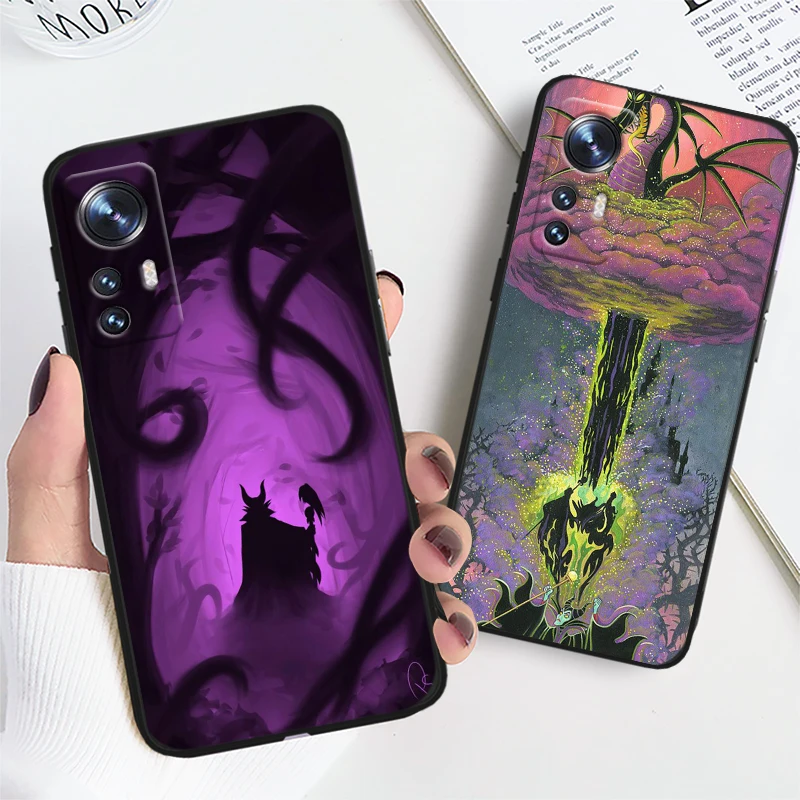 Disney M-Maleficent Black Phone Case For Xiaomi Mi 10 9 8 Pro Lite SE A1(5X) A2(6X) A3(CC9E) Note 10(10Pro) Shell Soft Cover