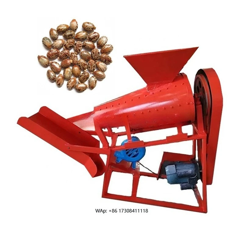 Good performance castor seed cracking machine price castor seed removal machine castor bean shell machine price