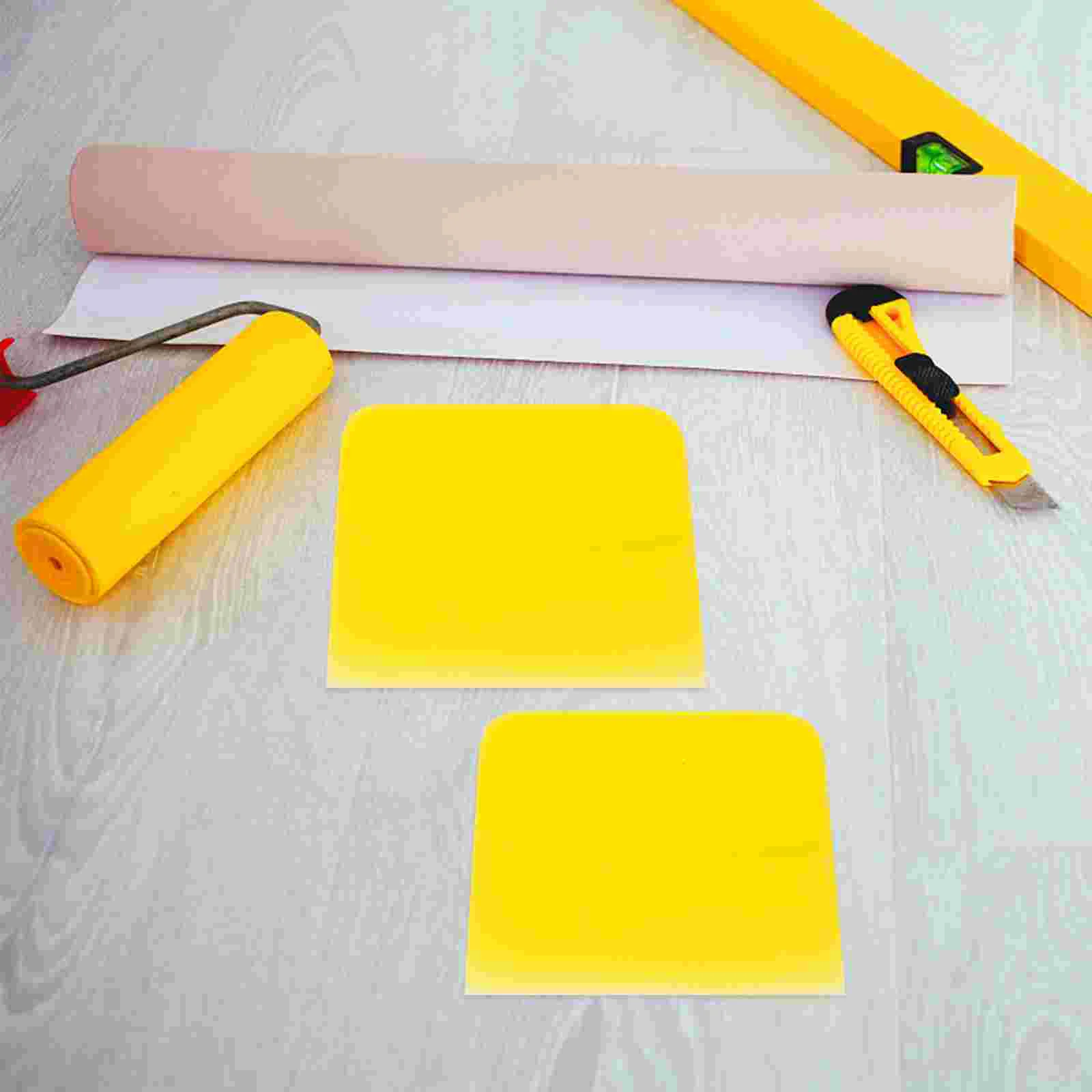 2 Pcs Rubber Scraping Plate Pottery Decal Tool Scraper Installation Sticker Accessory Porcelain Finishing