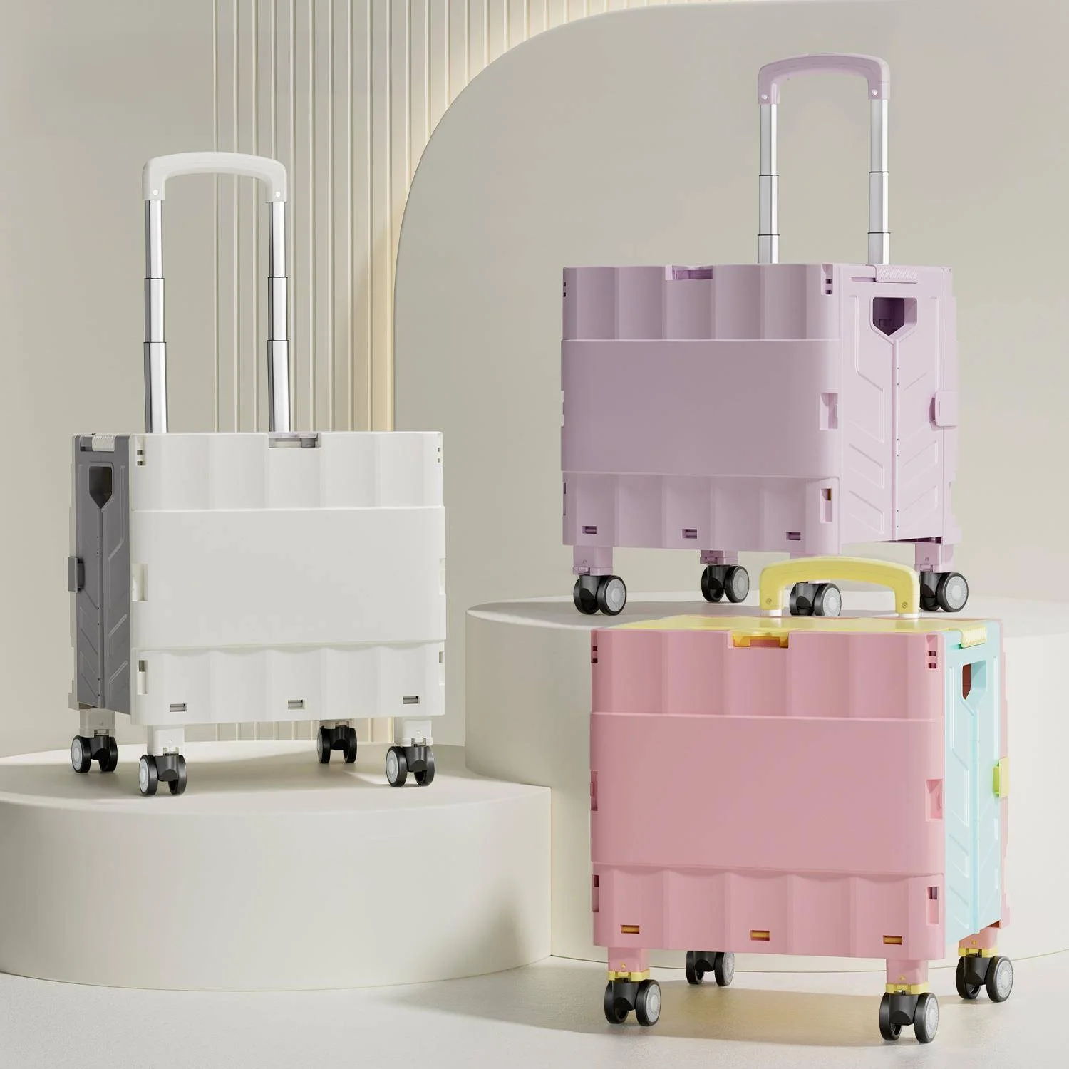 portable-folding-shopping-cart-vegetable-buying-car-picnic-goods-pulling-dustproof-small-trolley-with-retractable-handle