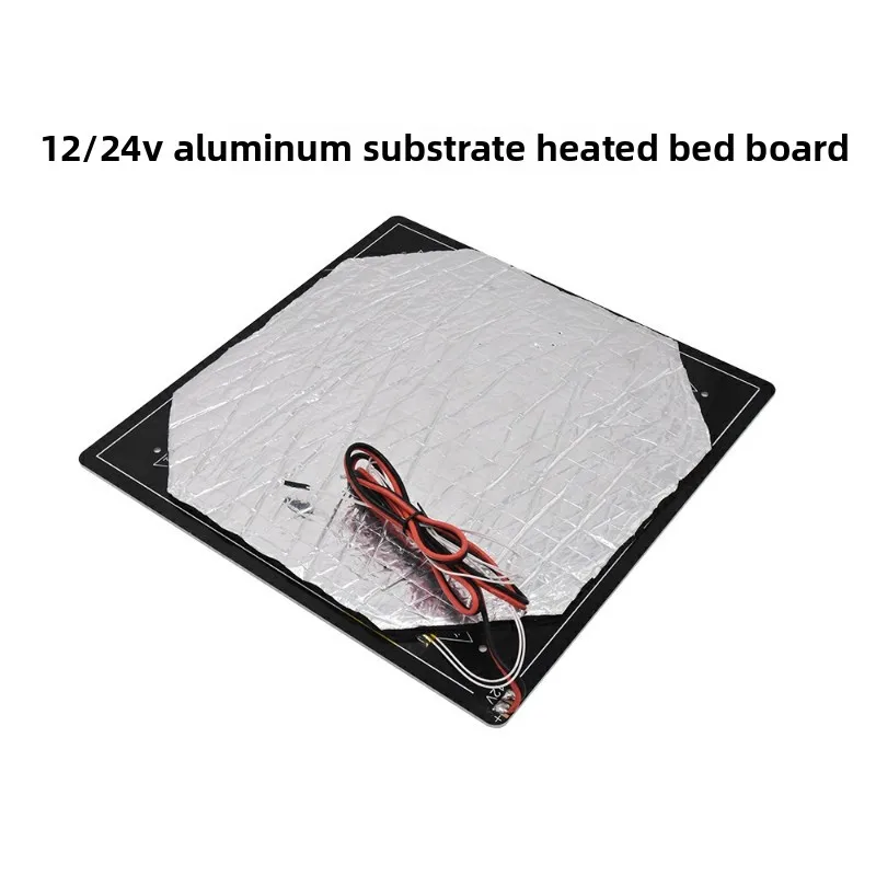 

for CREATIVITY MK3 Hot Bed 310*310*3.0 Hot bed plate 24V wire insulation cotton aluminum substrate 3mm heating plate accessories