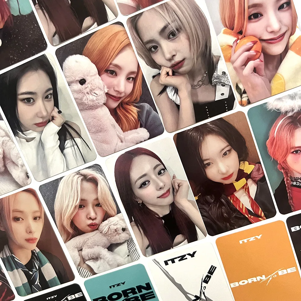 5Pcs/Set Kpop Idol Girl ITZY New Album BORN TO BE Photocards HD Printd Lomo Cards Yeji Ryujin Chaeryeong Yuna Fans Series Gifts