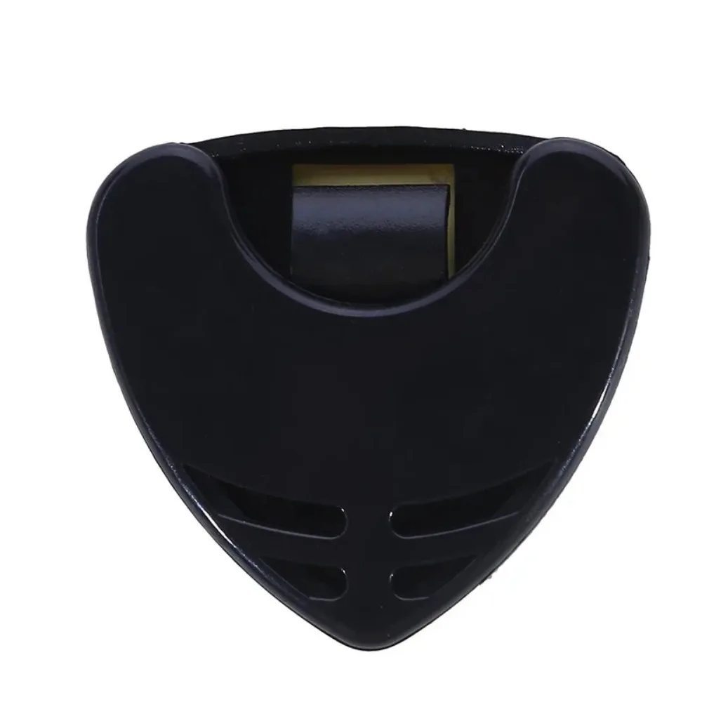1/5/10 Peças Suporte Adesivo de Plástico para Palhetas de Guitarra em Formato de Triângulo, Estojo de Armazenamento Rápido para Guitarristas