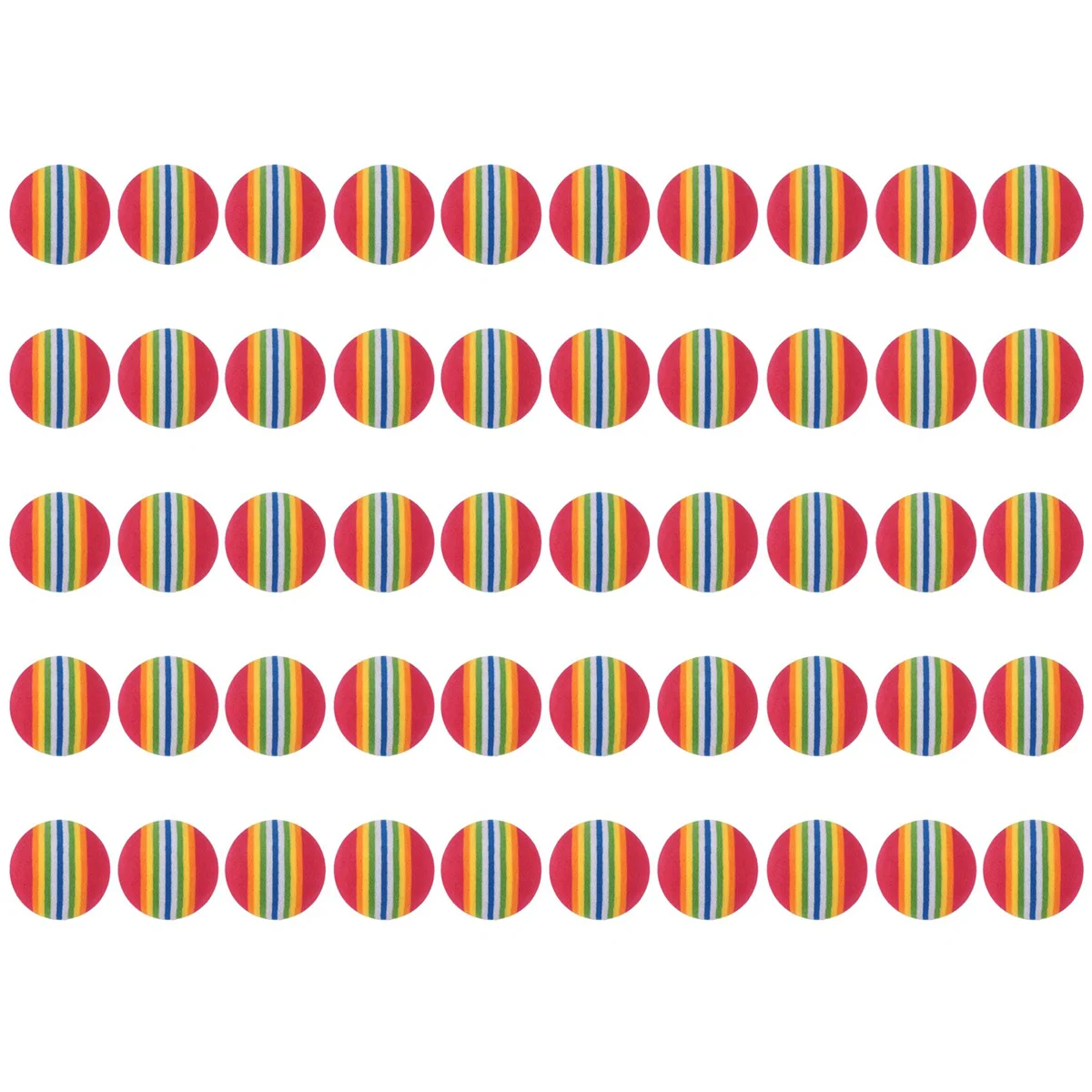 

【Горячие продажи!】50 шт., тренировочные пособия для гольфа, тренировочные губчатые пенопластовые радужные шарики для тренировок в помещении