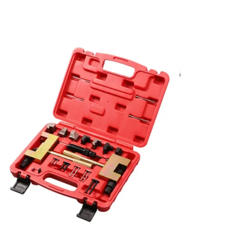 24pcs Engine Timing Chain Breaker Double Camshaft Puller Disassembler Tool Set for Mercedes Benz M271 M272 M273 Repair